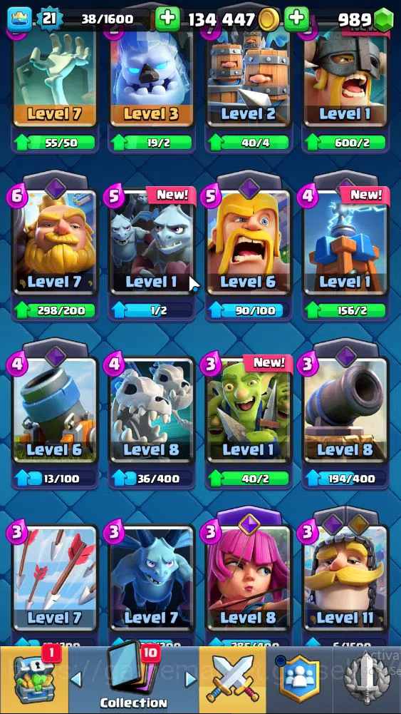 Clash Royale Accounts Lv 21|Trophy 3170|KTL 8|Limited Skin|Card 64| 3 EV image 14