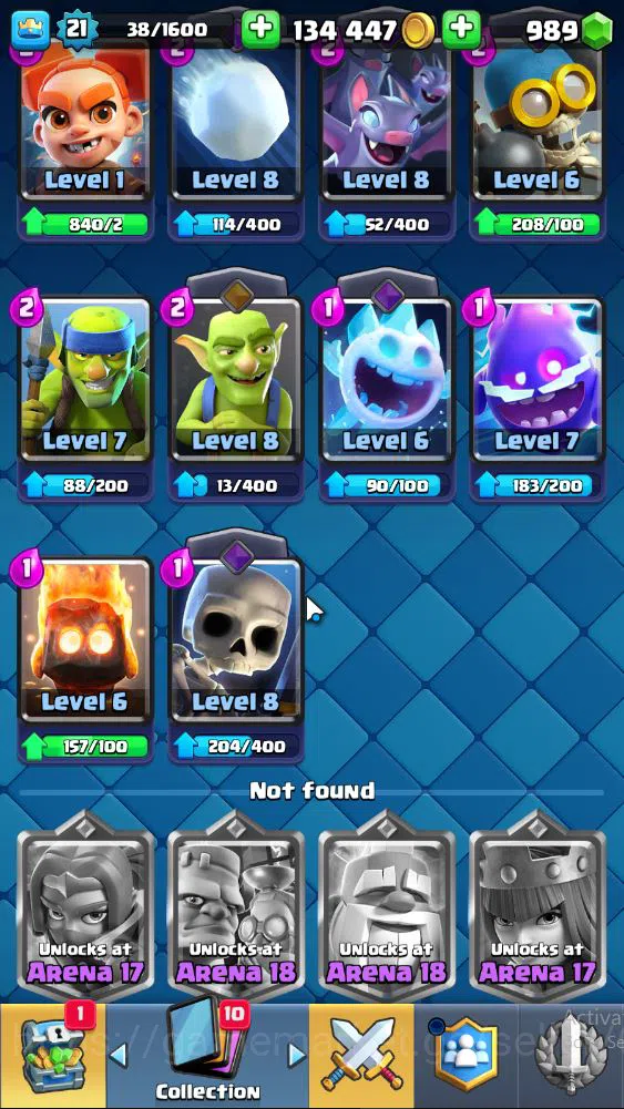 Clash Royale Accounts Lv 21|Trophy 3170|KTL 8|Limited Skin|Card 64| 3 EV image 15