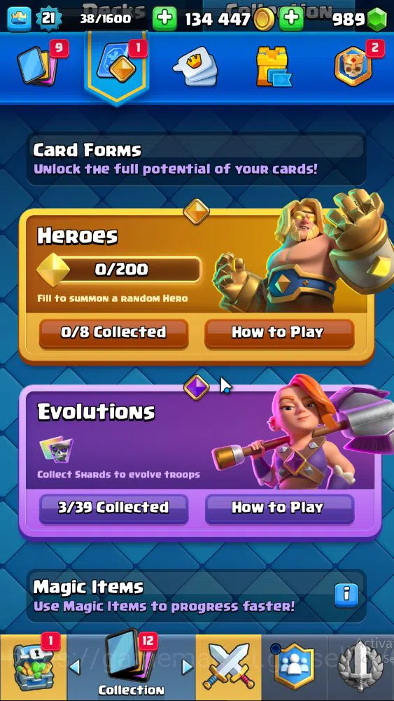Clash Royale Accounts Lv 21|Trophy 3170|KTL 8|Limited Skin|Card 64| 3 EV image 5