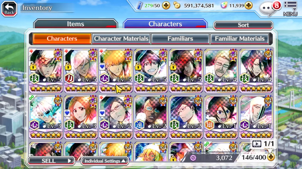 Bleach: Brave Souls Accounts [GLOBAL] 11K Orbs | Fresh Story | TYBW25 Renji+Jus image 2