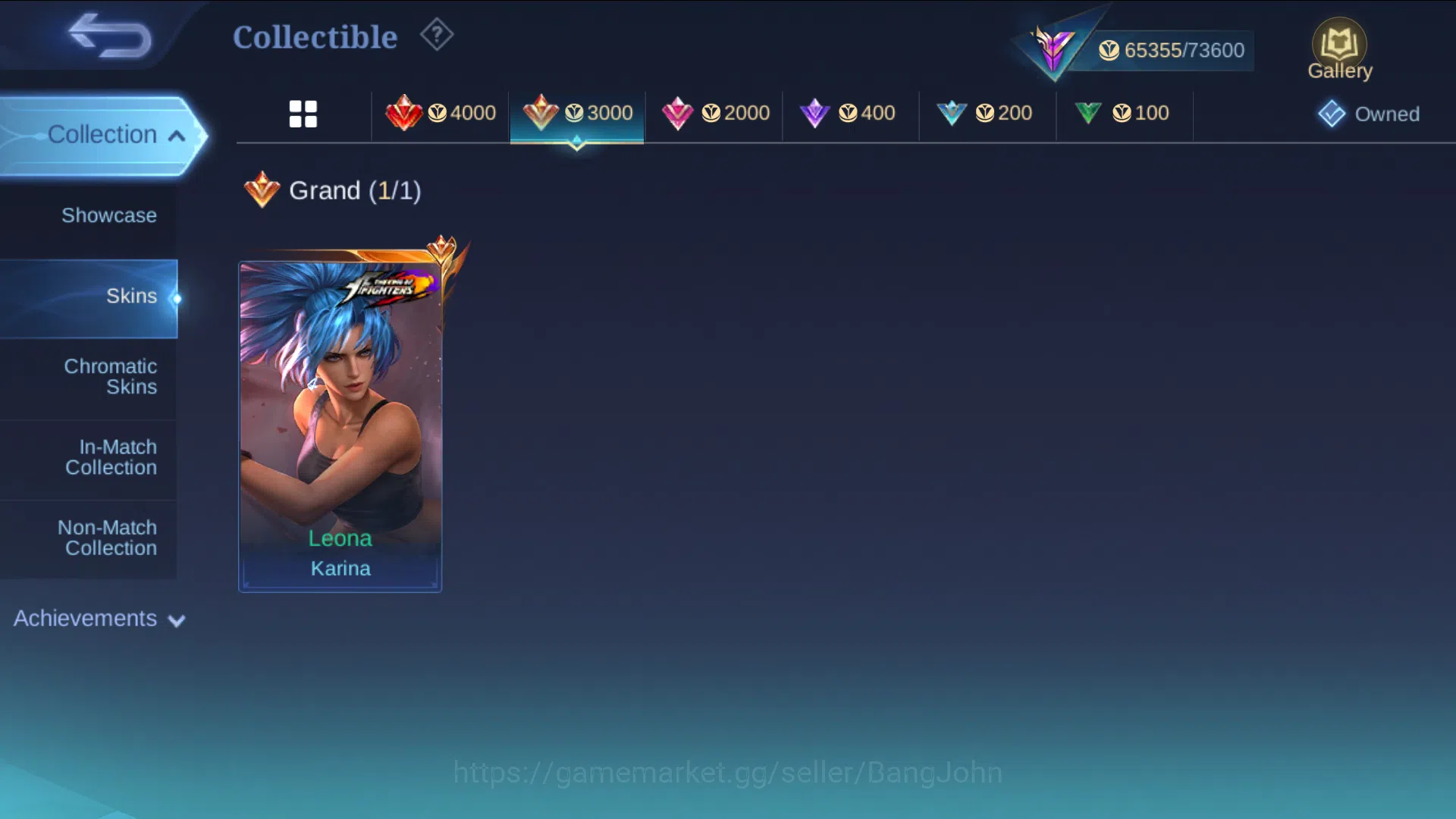 Mobile Legends: Bang Bang Accounts hero 131 | skin 275|Recal tas biru & merah|valenti image 11