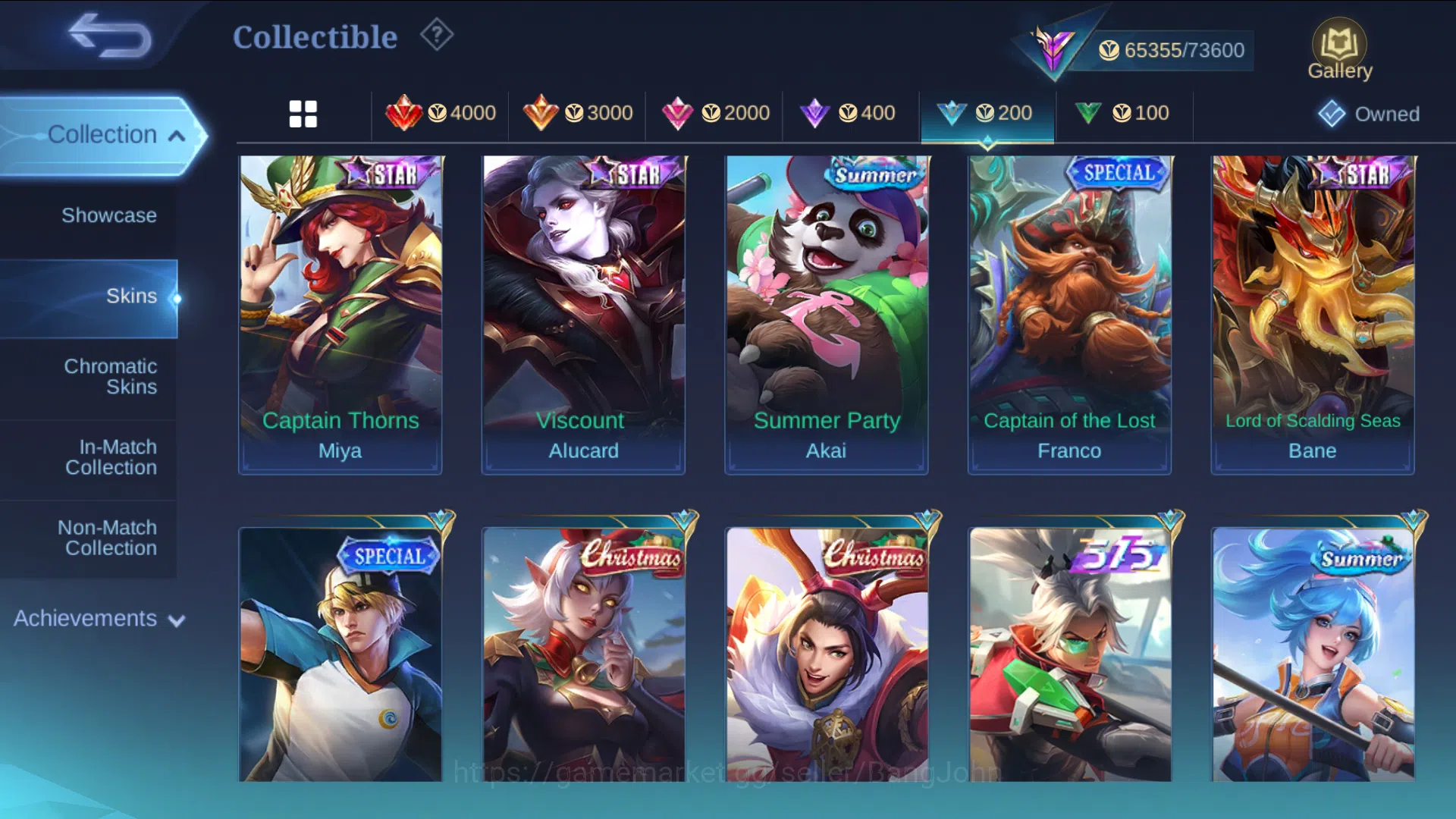 Mobile Legends: Bang Bang Accounts hero 131 | skin 275|Recal tas biru & merah|valenti image 6