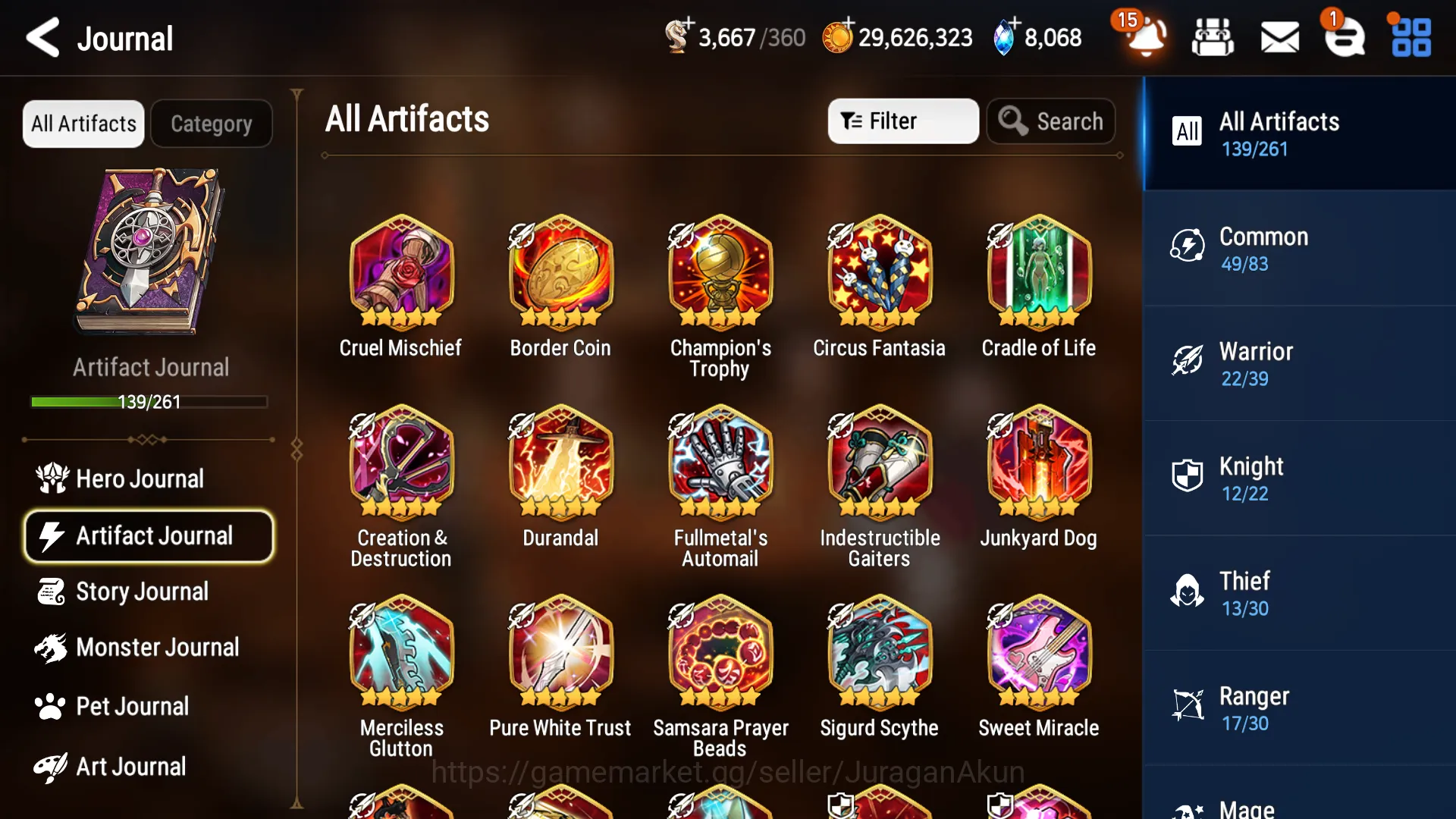 Epic Seven Accounts ASIA Verif|17 ML(BArunka,LR Krau,Har setti,Zio,Ain image 3