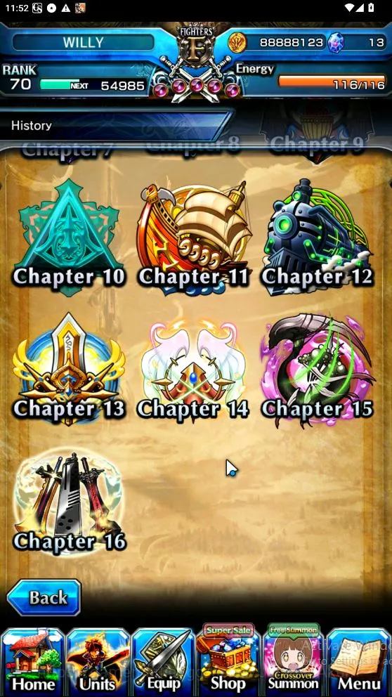 Grand Summoners Accounts Mid-Game Global|Rank 70|14 Ascend[InumutaTW,JayTW,RoyTW,LM IsliidTW,MikotoTW,WH 3
