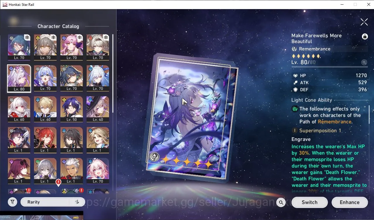 Honkai Star Rail Accounts Mid Game ASIA|TL62|9 Limited [Castorice+Sign,The 5