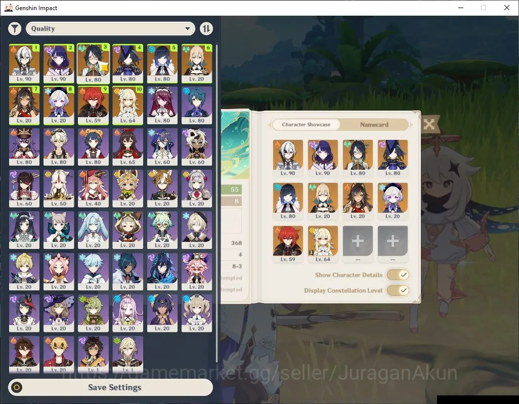Genshin Impact Accounts ASIA|AR 55|5 Limited + 3 [5 Star Weapon]|[Arlecchi image 2