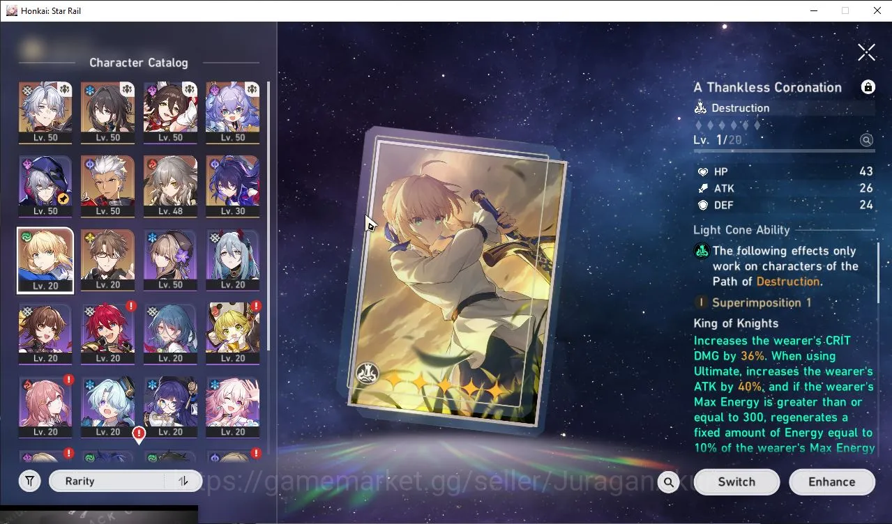 Honkai Star Rail Accounts ASIA|TL70|9 Limited(Firefly+Sign,Castorice+Sign,Ru image 2