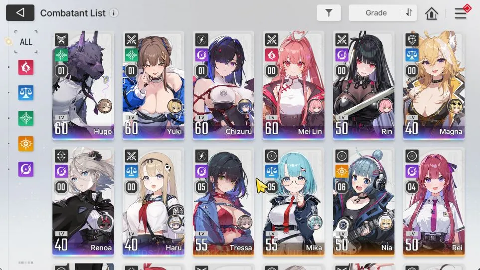 Chaos Zero Nightmare Accounts ASIA Lv51 | Well Build | 8 SSR 3 Limit(ChizuruM1+S image 2