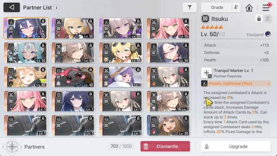 Chaos Zero Nightmare Accounts ASIA Lv51 | Well Build | 8 SSR 3 Limit(ChizuruM1+S image 4