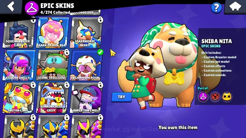 Brawl Stars Accounts 1003 Trophy|15 Brawlers 2 Max Lvl [Poco,Shelly]|11 image 8