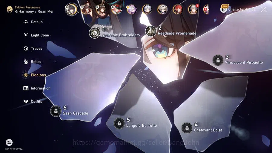 Honkai Star Rail Accounts ASIA | TL 70 | 21 LIMIT | CASTORICE PRIME TEAM + S image 16