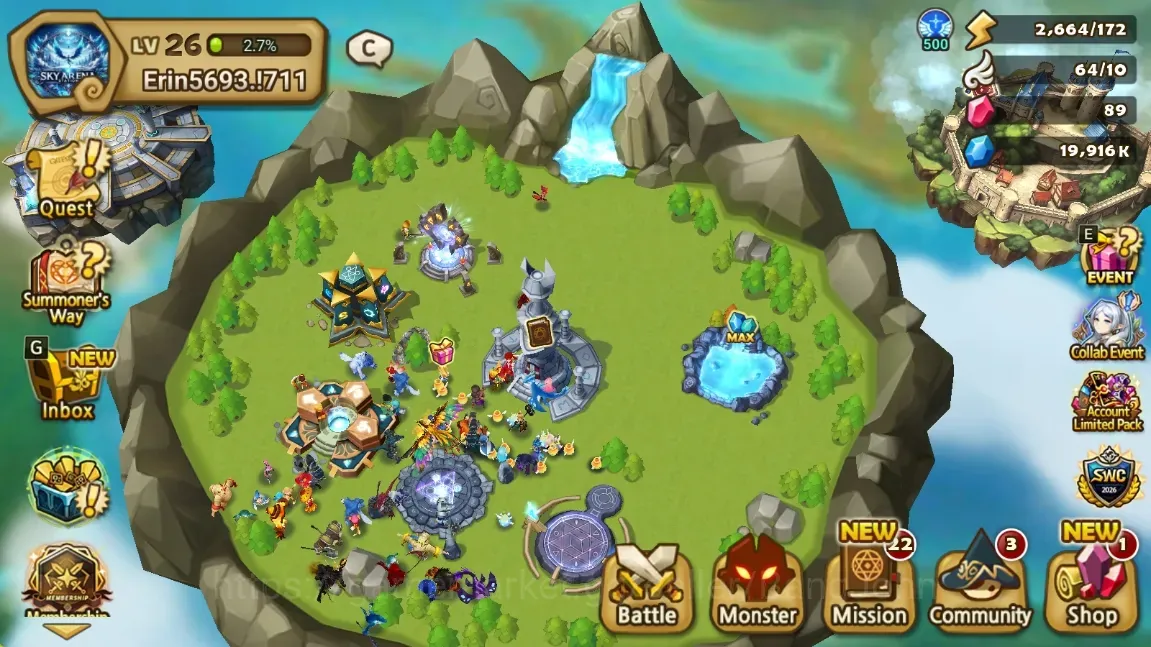 Summoners War: Sky Arena Accounts Starter GLOBAL | NB 5 TESHAR,Starter Gacha 115 12Y+160 11Y Scrool, 3 Legendary All 1