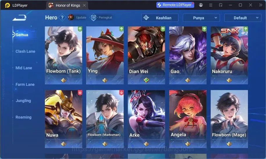 Honor of Kings Accounts Global | 47H/44S | 2 LGD Li Xin, Lady Sun | 2 Lord image 5