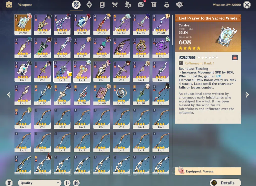 Genshin Impact Accounts ASIA|AR55|6 Limited+1(*5Weapon)|Furina,Clorinde,Ra image 4