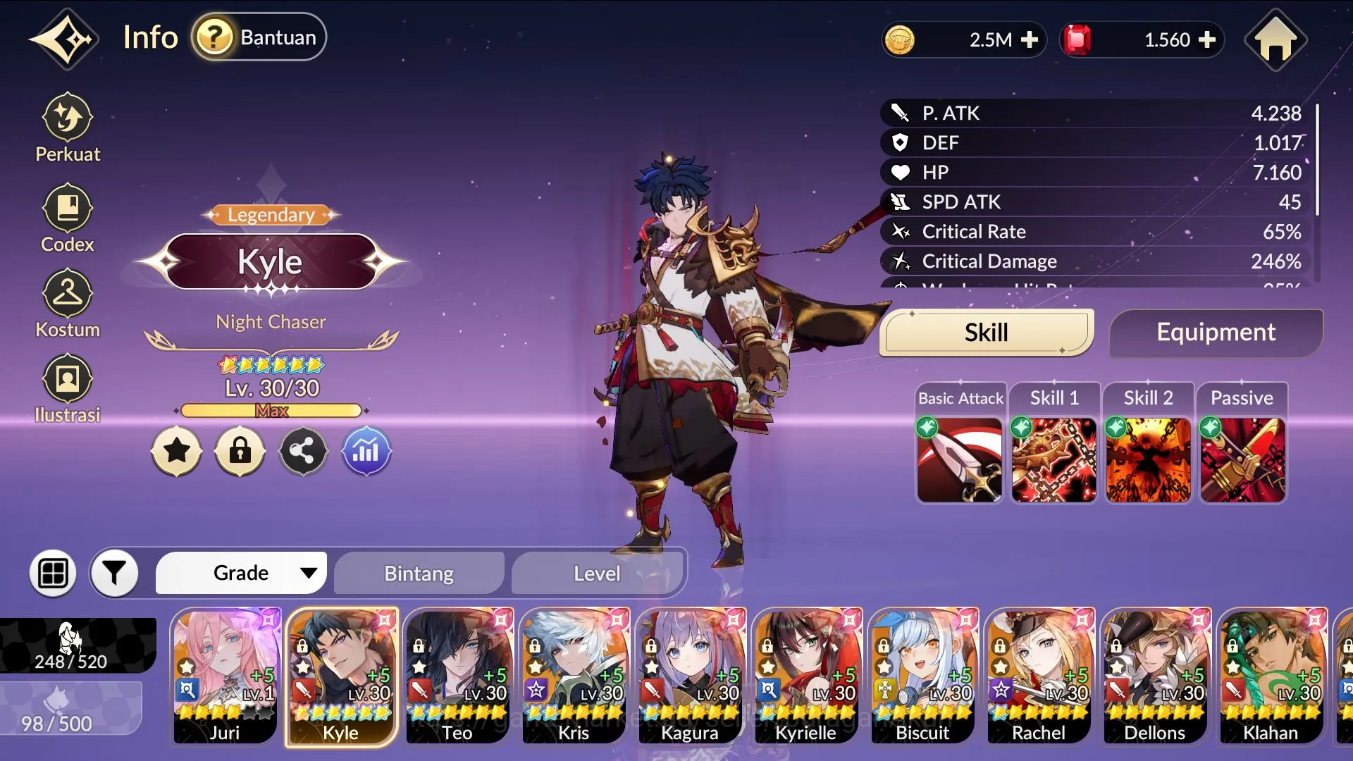 Seven Knights Re:Birth Accounts [Re:BIRTH]Global30x|1 Ex Seven Knight(Juri)34 Lege image 1