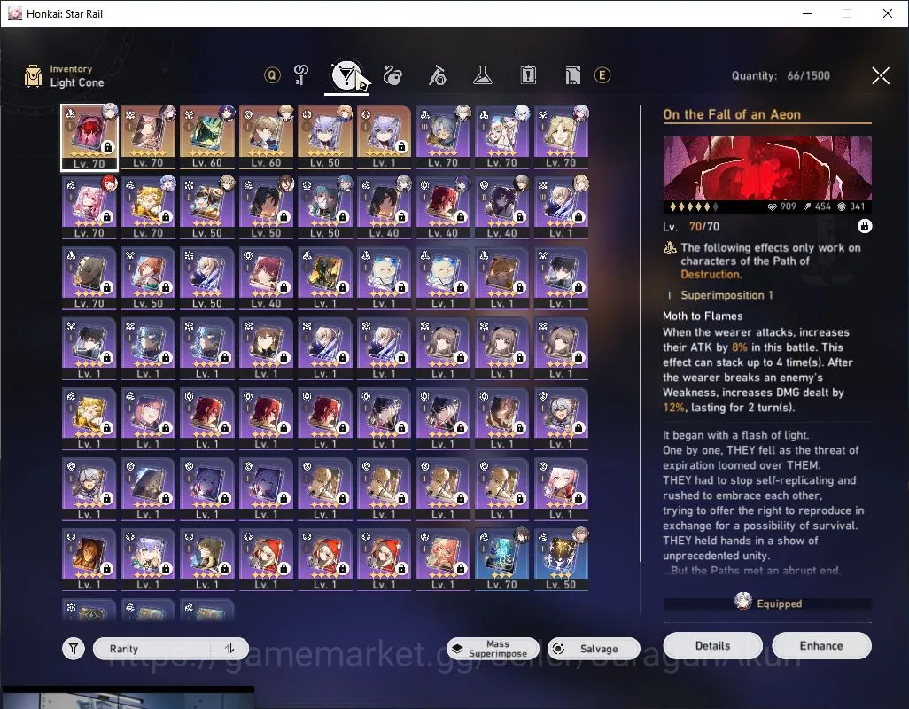 Honkai Star Rail Accounts ASIA|TL68|10 Limited[The Herta+Sign,Phainon,Firely image 3