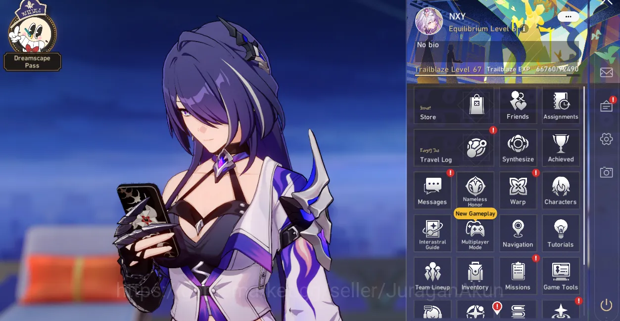 Honkai Star Rail Accounts ASIA [TL67] 8 Limited (Castorice+Sign, Acheron+Sig image 2