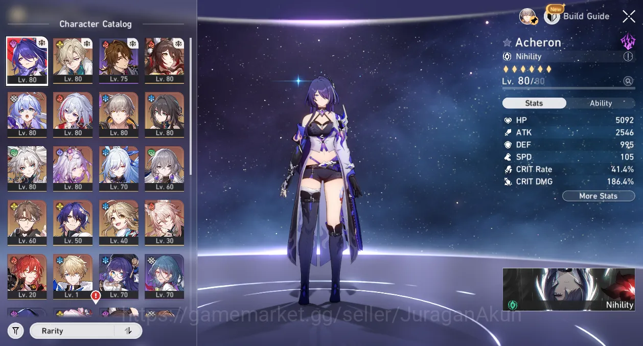 Honkai Star Rail Accounts ASIA [TL67] 8 Limited (Castorice+Sign, Acheron+Sig image 5
