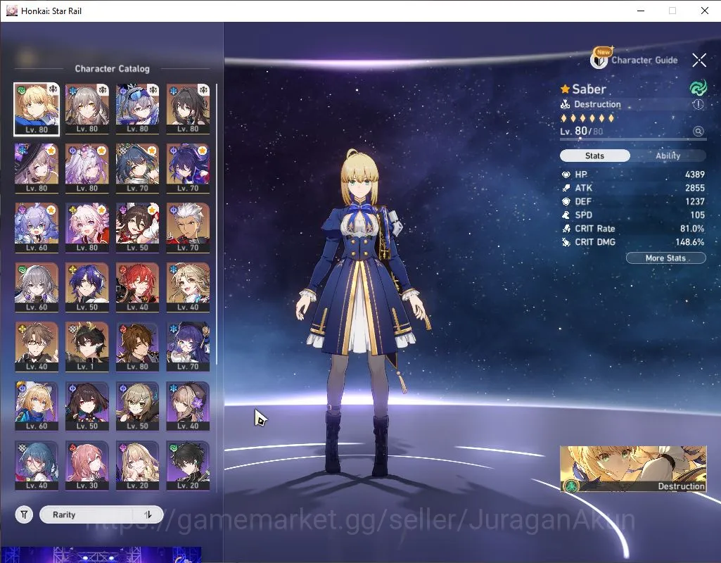 ASIA|TL 66|Free Genshin| 9 Limited |Castorice+Sign,Saber+Sign,Silver Wolf,The Herta,Etc|MC Female|Amphoreus|Check SS(HSR3816) Honkai Star Rail Mid Game ASIA|TL 66|Free Genshin| 9 Limited |Castorice+Sign image 1