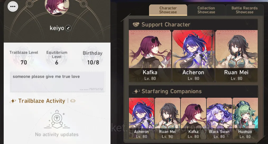 Honkai Star Rail Mid Game ASIA [TL70] 10 Limited + 5 Sign( AcheEOS1,HuoHuoE0 image 1