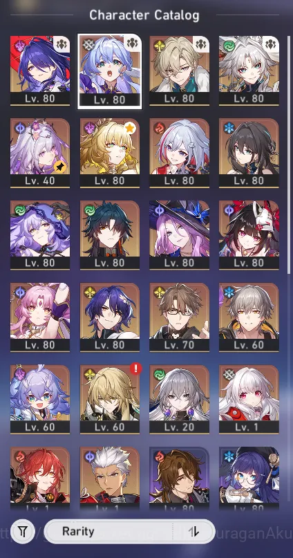 Honkai Star Rail Accounts End Game ASIA|TL70|16 Limited[(Castorice,Acheron+Sign,Sparkle+Sign,Aglaea+Sign,Robin,Feixiao+Sign 3