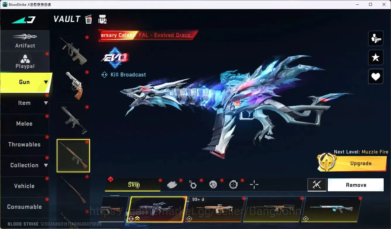 Blood Strike Accounts ASIA | 1 EVO: FAL |2 Collab 7DS&TR|2 Eternal Gun|1 image 10