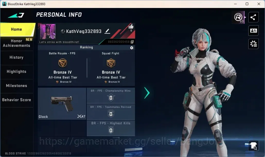 Blood Strike Accounts Others ASIA | 1 Ultra Melee: Talon Knife - Scythe|1 AOT Gun: M4A1|1 Epic Name Changing Card|Check SS 1