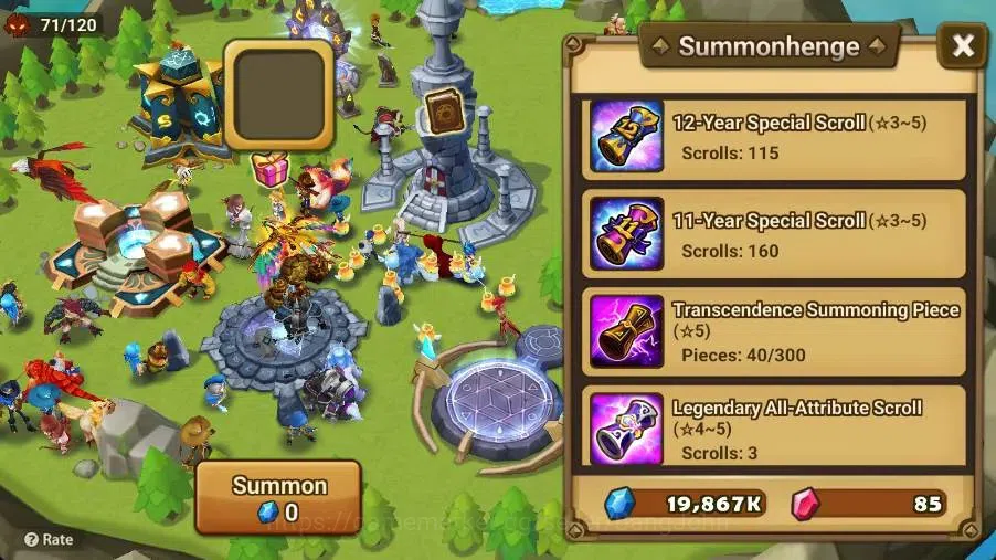Summoners War: Sky Arena Accounts Starter GLOBAL | NB 5 TESHAR,Starter Gacha 115 12Y+160 11Y Scrool, 3 Legendary All 3