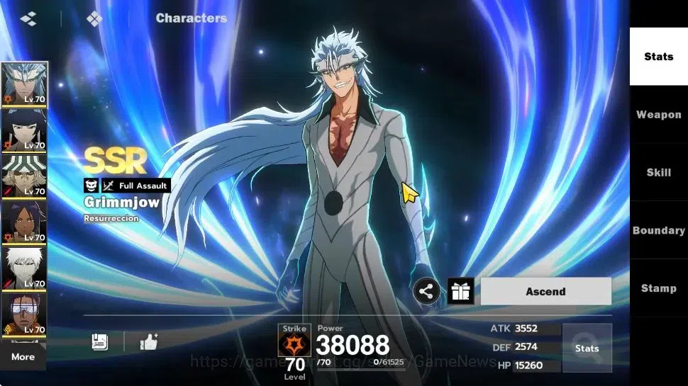 BLEACH: Soul Resonance Accounts NuverseSEA|LV 57|9 SSR [GrimjowB1,SoiFonB1,Urahara image 3