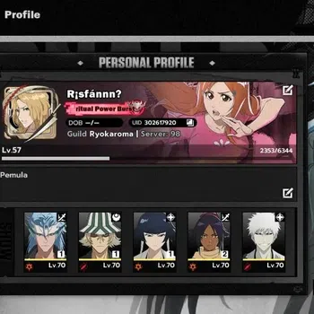 BLEACH: Soul Resonance Accounts NuverseSEA|LV 57|9 SSR [GrimjowB1,SoiFonB1,Urahara image 1