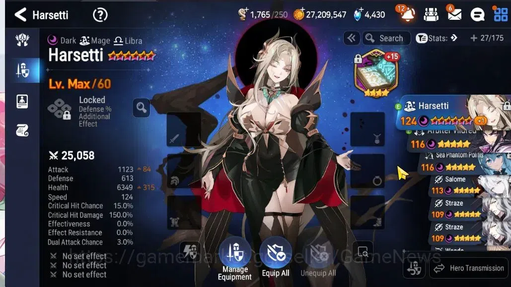 Epic Seven Accounts Limited Hero GLOBAL Unverif|New Era|5 ML(Salome,Harsetti,SP Politis,LR Krau)+Setsuka,Landy,Brieg|PoH 14