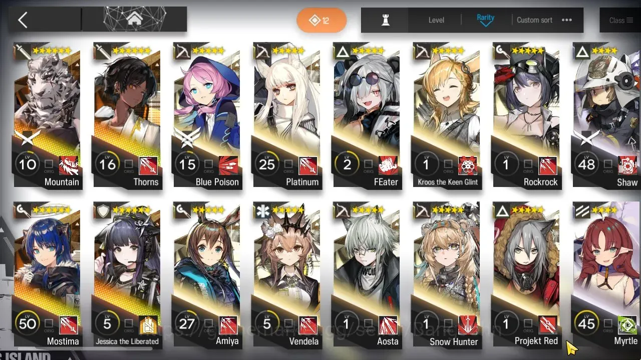 Arknights Accounts Starter Global|Lv 17|66 total OP|1 Alter : Jessica the Liberated|3x6 Star (Mountain,Thorns,Mostima)|Story 1