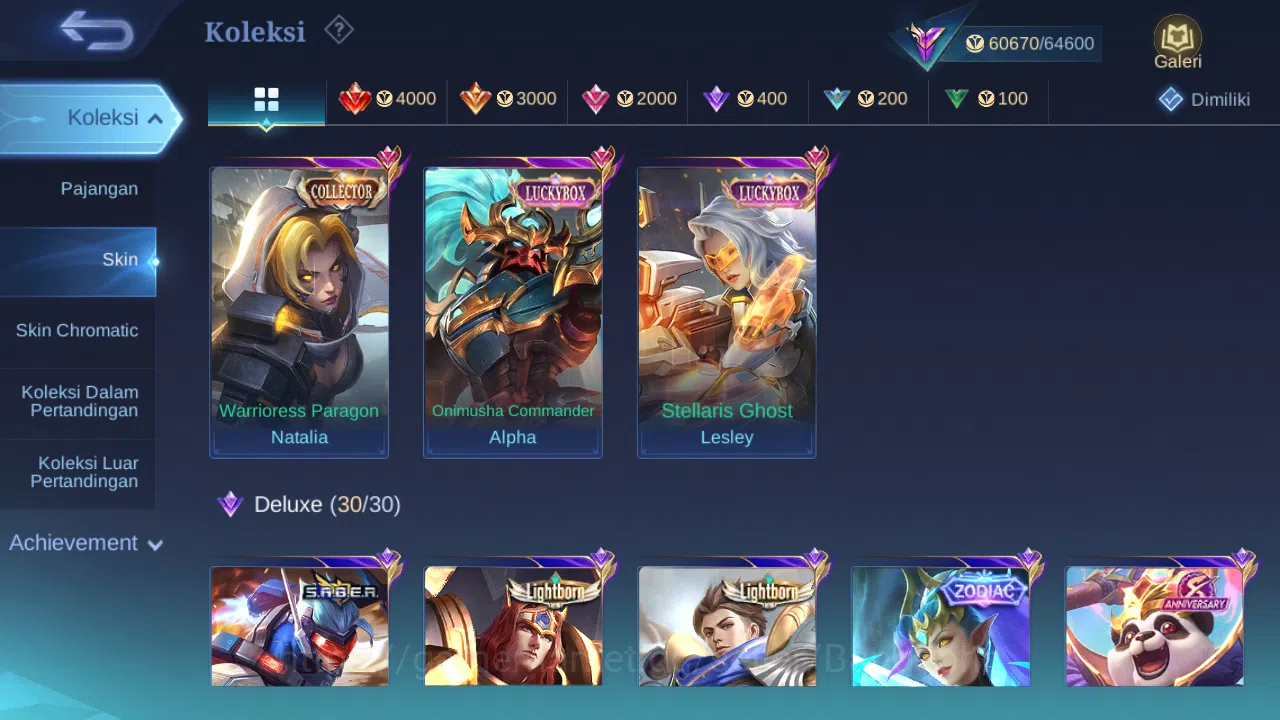 Mobile Legends: Bang Bang Accounts Hero 127 Skin 248 | Prime Granger | Luckybox Lesle image 3