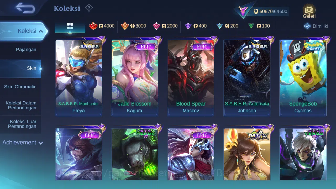 Mobile Legends: Bang Bang Accounts Hero 127 Skin 248 | Prime Granger | Luckybox Lesle image 6