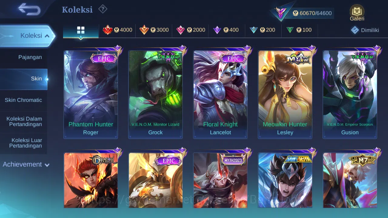 Mobile Legends: Bang Bang Accounts Hero 127 Skin 248 | Prime Granger | Luckybox Lesle image 7