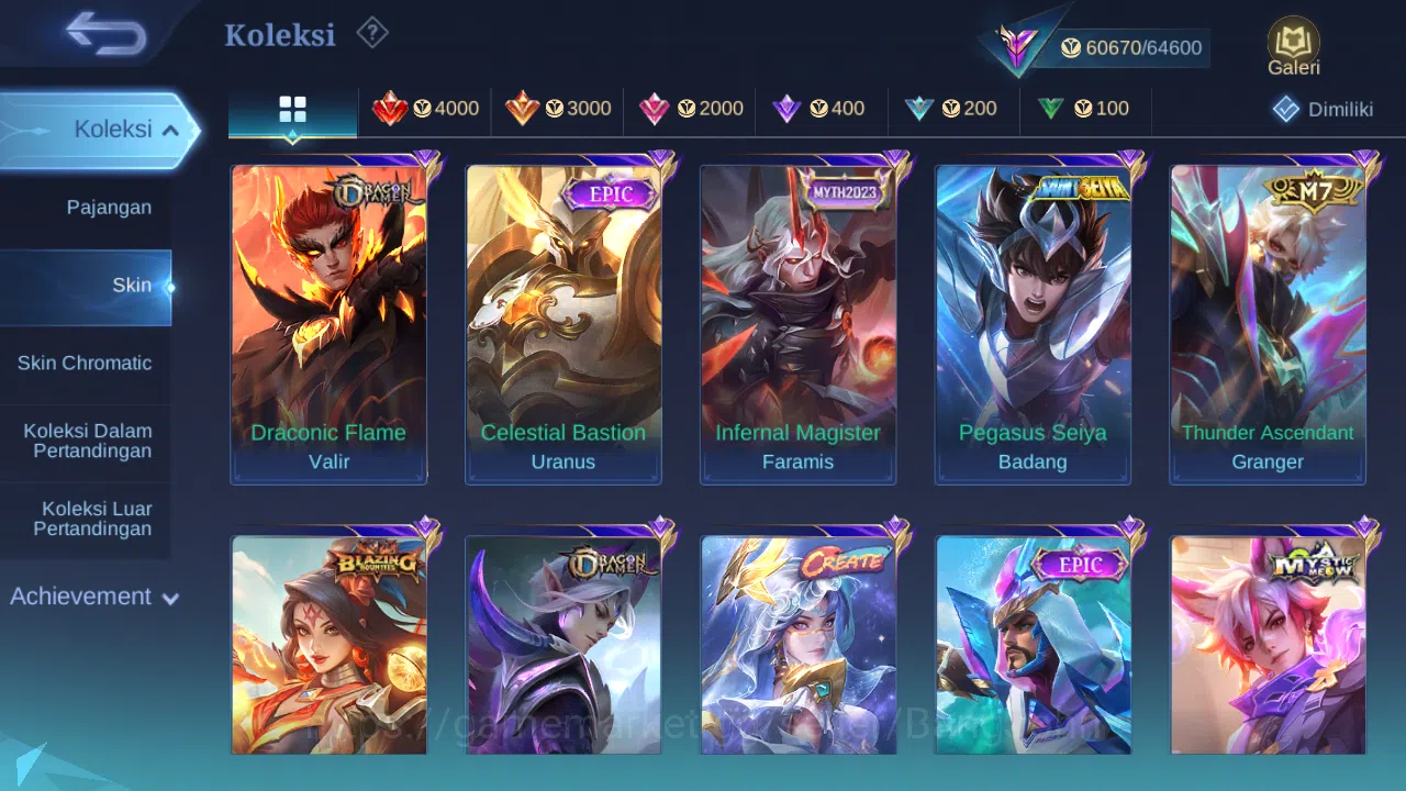 Mobile Legends: Bang Bang Accounts Hero 127 Skin 248 | Prime Granger | Luckybox Lesle image 8