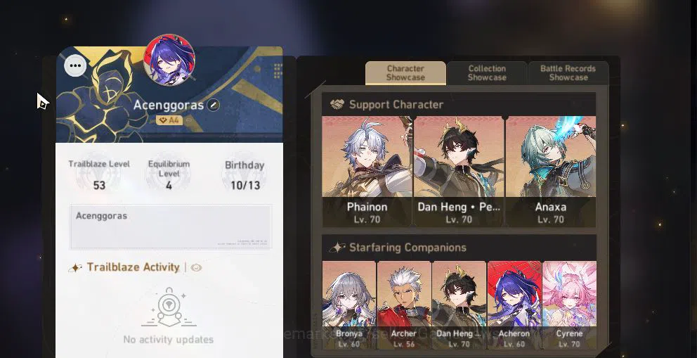 Honkai Star Rail Accounts Asia|TL 53|Golden Companion|7 Limited|Phainon,Cyre image 3