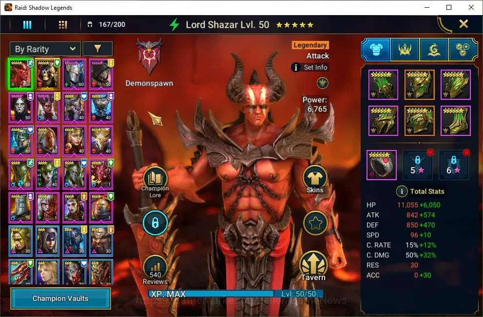 Raid: Shadow Legends Accounts Lv50 890K Power|1 Mythic(Galleus)|29 Legend(Ninja, image 4