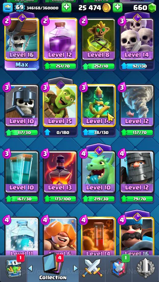 Clash Royale Accounts Lv 69|Trophy 11383|KTL 15|Limited Skin|Card 121| 4 image 10
