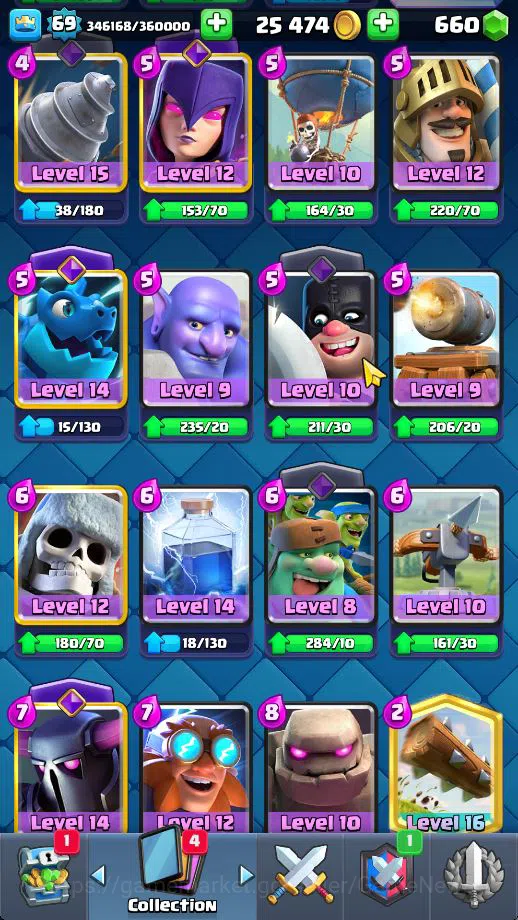Clash Royale Accounts Lv 69|Trophy 11383|KTL 15|Limited Skin|Card 121| 4 image 11