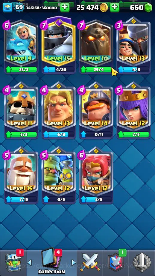 Clash Royale Accounts Lv 69|Trophy 11383|KTL 15|Limited Skin|Card 121| 4 image 13