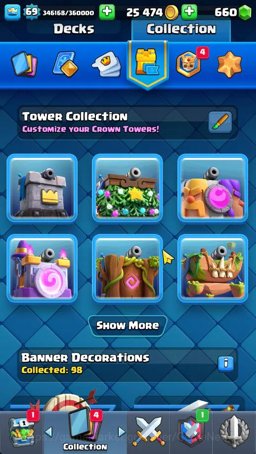 Clash Royale Accounts Lv 69|Trophy 11383|KTL 15|Limited Skin|Card 121| 4 image 17