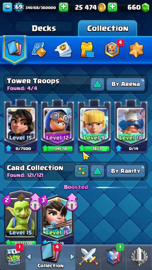 Clash Royale Accounts Lv 69|Trophy 11383|KTL 15|Limited Skin|Card 121| 4 image 4