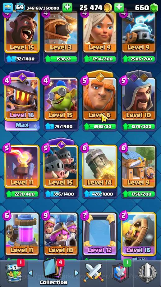 Clash Royale Accounts Lv 69|Trophy 11383|KTL 15|Limited Skin|Card 121| 4 image 9