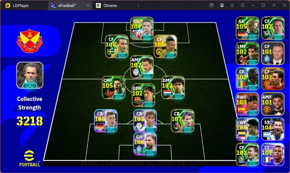 eFootball Accounts High-End Android|PW 3218|BigT Nistelroij,EpicIbrahimovic,Epic Aubameyang(Naruto),Epic Baresi,Epic 1