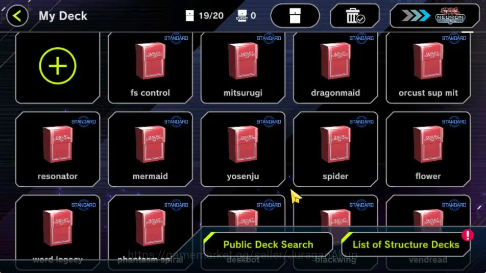 Yu-Gi-Oh! Master Duel Accounts Mid-Level Lv 18 |19 Deck|Ryzeal-Mitsurugi, FS Control, Dragon Maid, Resonator 3