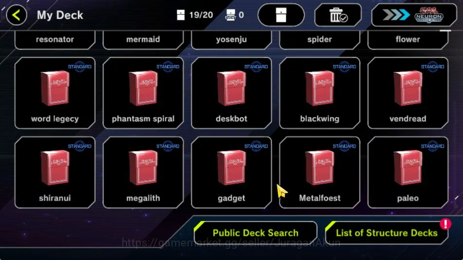 Yu-Gi-Oh! Master Duel Accounts Mid-Level Lv 18 |19 Deck|Ryzeal-Mitsurugi, FS Control, Dragon Maid, Resonator 4