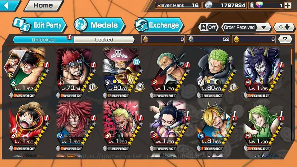 One Piece Bounty Rush Accounts Global|5 META EX [Borsalino,Charlotte Linlin,Gol D image 2