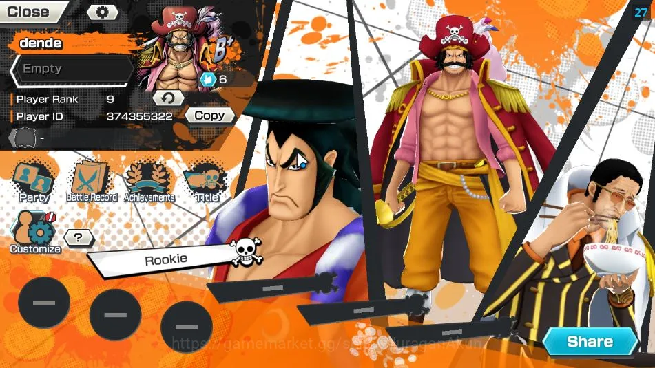 One Piece Bounty Rush Accounts Global| 5 META EX|King Pirates Gol D Roger,Sword K image 2