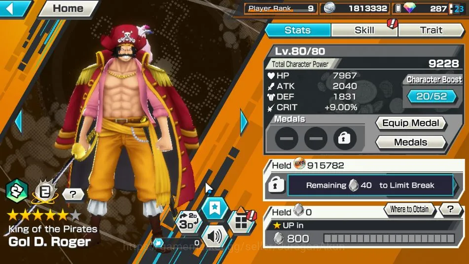One Piece Bounty Rush Accounts Global| 5 META EX|King Pirates Gol D Roger,Sword K image 5